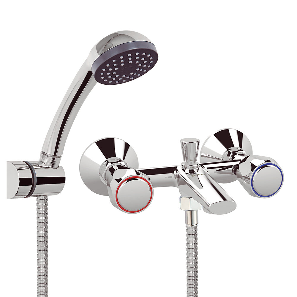 Combinación Tina Ducha Mossini Metal Cromo