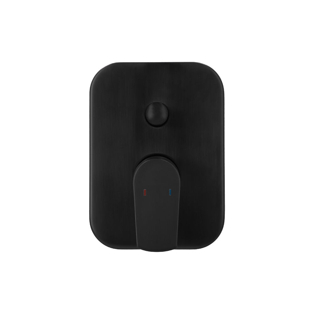 Monomando Ducha Empotrado Filippo con Plato e Inversor Negro