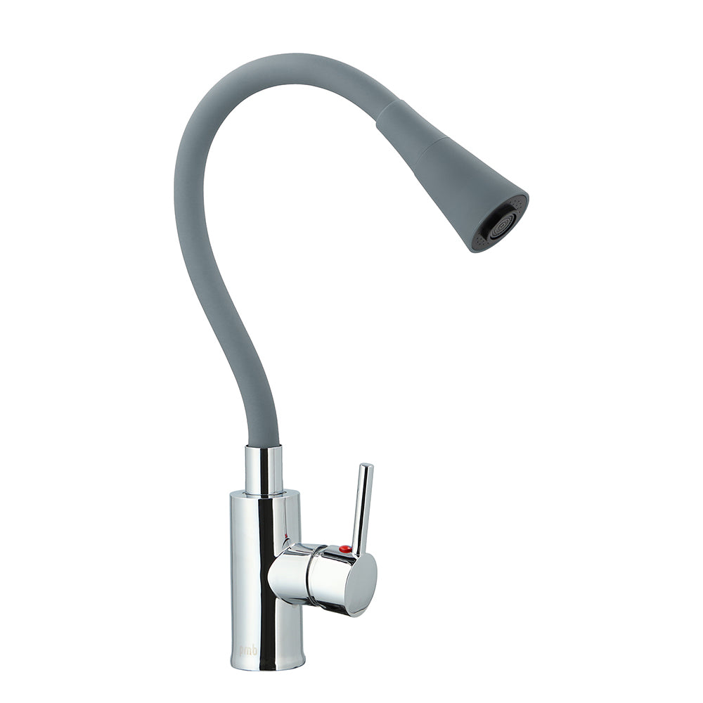Monomando Lavaplatos Oregon Flex Duo Cromo/Gris