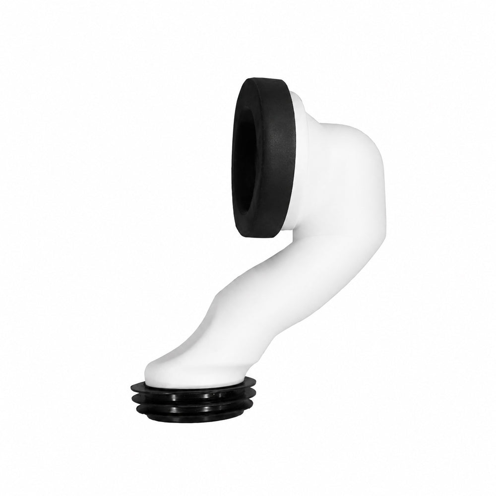 Manguito Adaptador para WC con salida Horizontal - Conexión a Piso 30cm (Vertical)