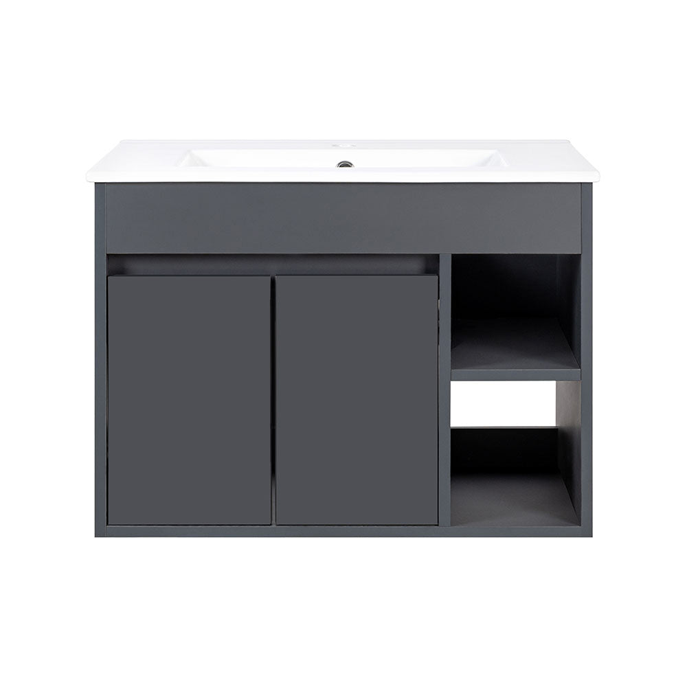 Mueble Vanitorio Lille Dark Grey + Cubierta 60x46x50 cm