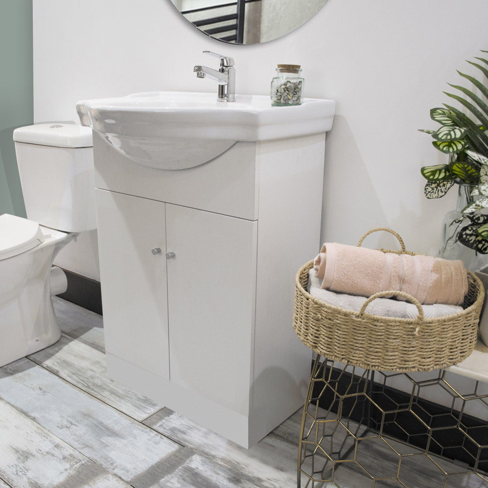 Mueble Vanitorio Completo Marie 60x43 Blanco