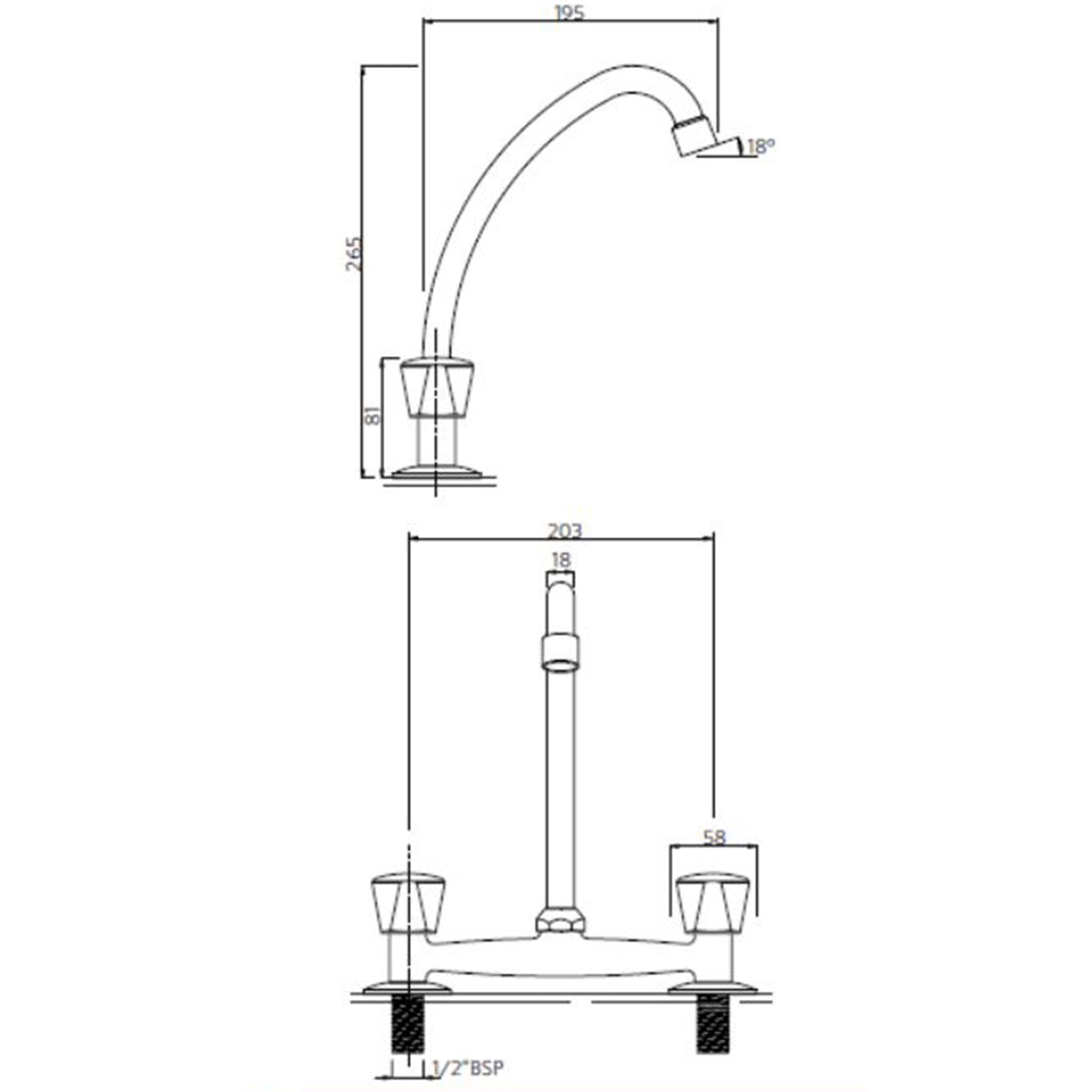 Combinación Lavaplatos 8" Tévere Cromo