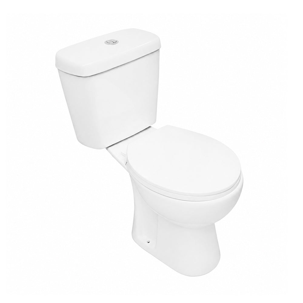Sanitario Wc Descarga Piso 30 cm Two Piece Aura