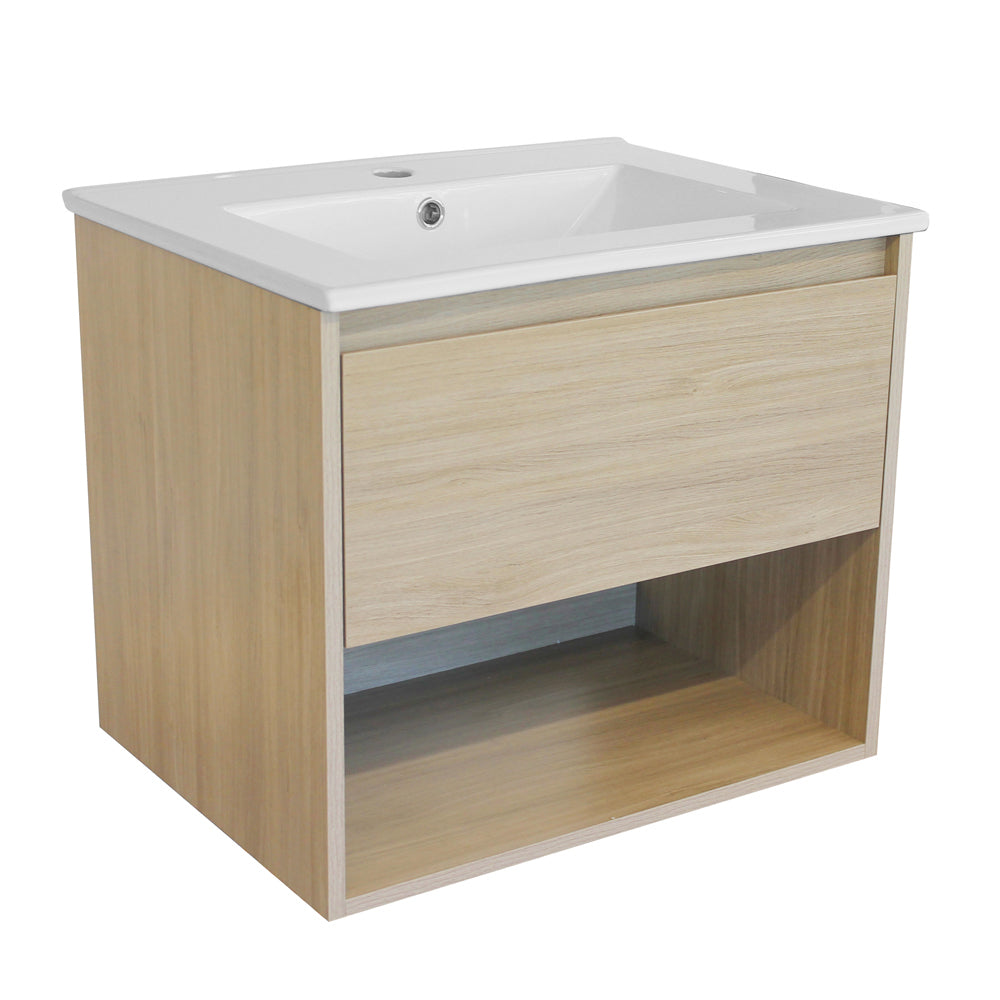 Mueble Vanitorio Zoé Acácia + Cubierta 70x46x50 cm