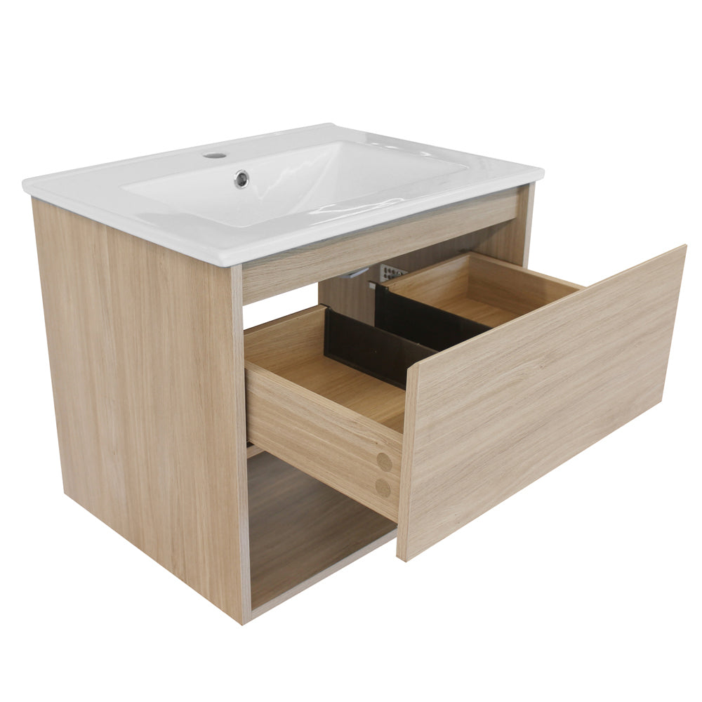 Mueble Vanitorio Zoé Acácia + Cubierta 60x46x50 cm