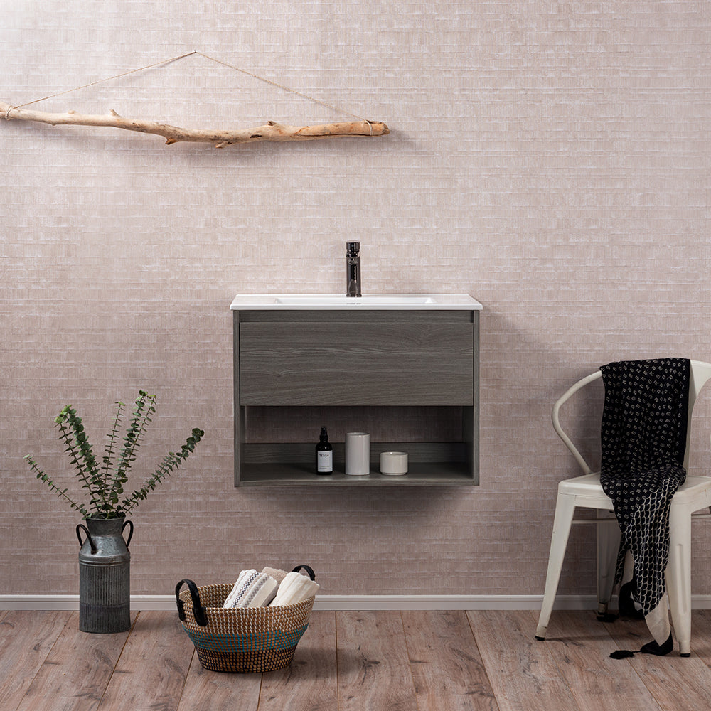 Mueble Vanitorio Zoé Ulmo + Cubierta 100x46x50 cm
