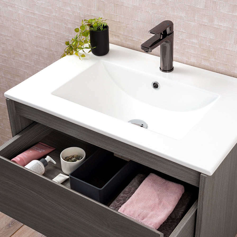 Mueble Vanitorio Zoé Ulmo + Cubierta 60x46x50 cm