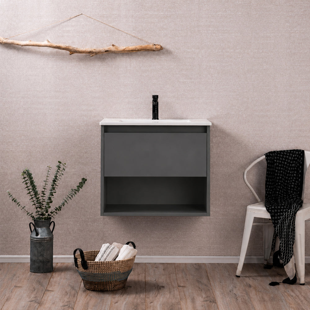 Mueble de Baño Completo Zoé Gris Grafito