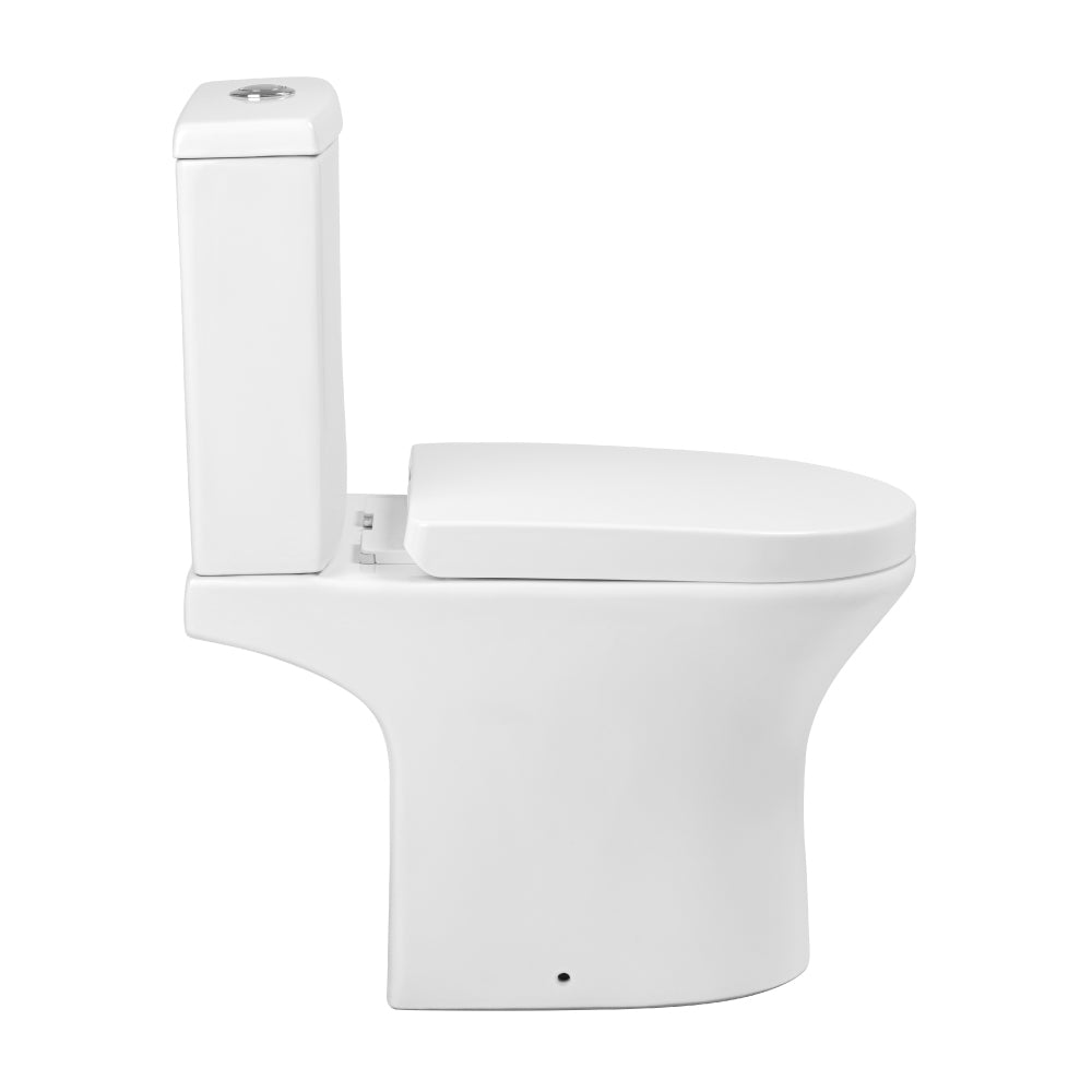 Sanitario Wc Two Piece New Atos 2 - Descarga a Muro 18 cm. (Horizontal)