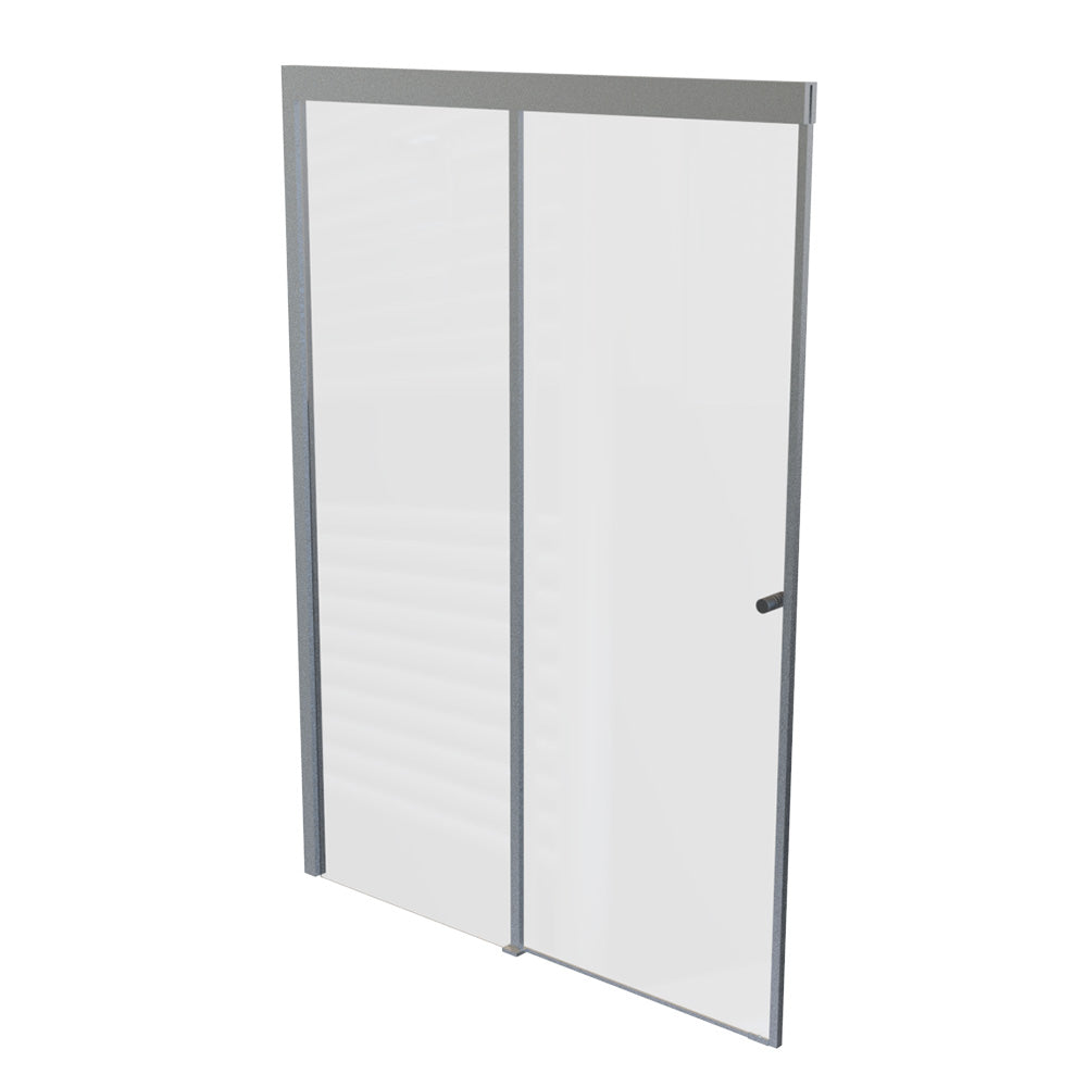 Mampara Corredera Hera 140x185 cm Ajustable ±1 cm Cromado
