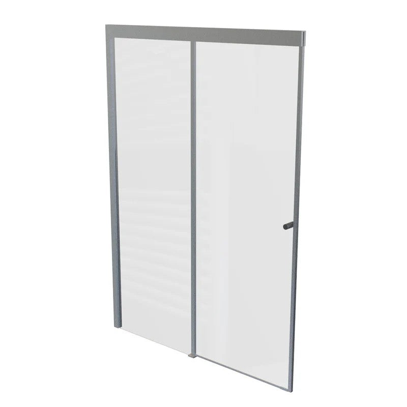 Mampara Corredera 170x185 cm Ajustable ±3 cm Cromado