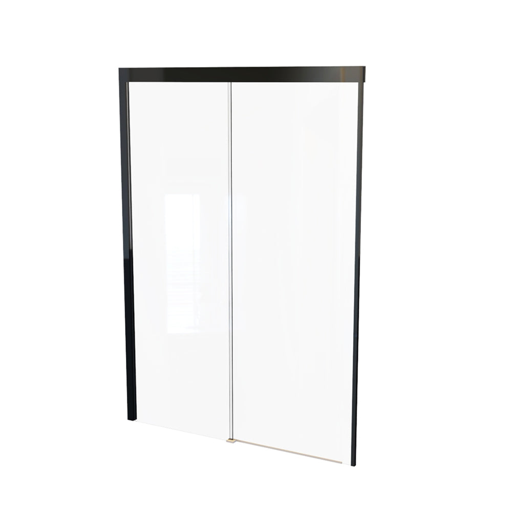 Mampara Corredera Hera 150x185 cm Negro Mate Ajustable ±3 cm
