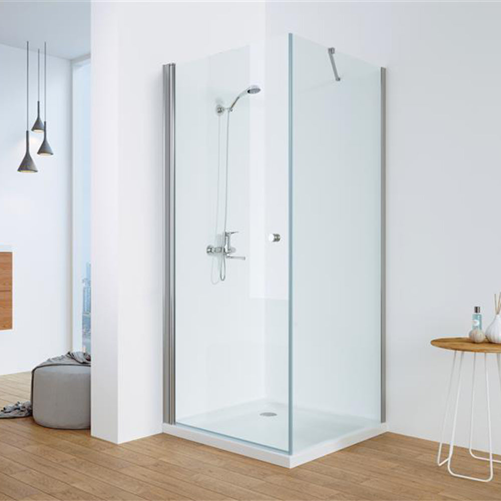 Mampara Esquinera 70x70x185 cm Puerta Abatible