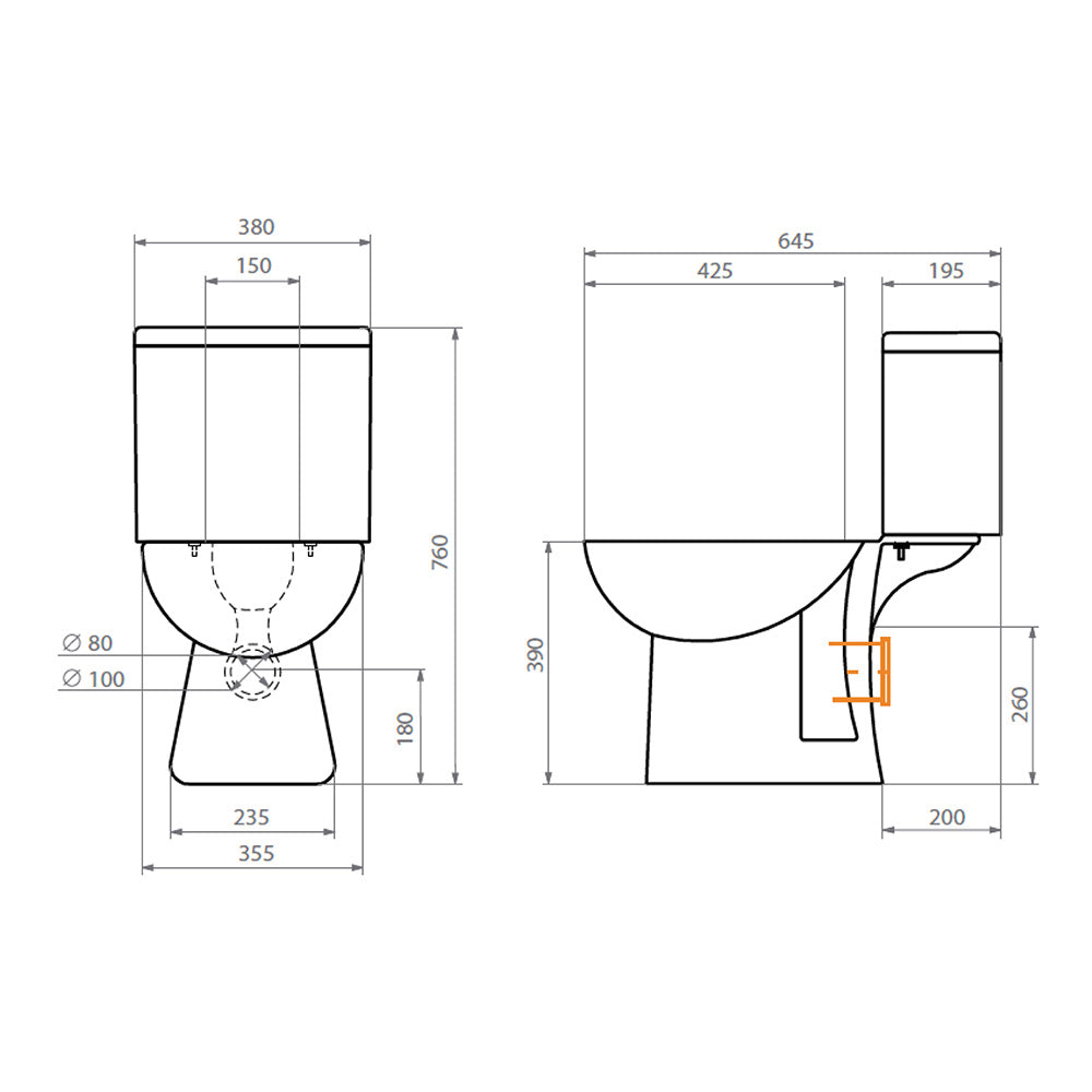 Sanitario Wc Completo Aura Plus