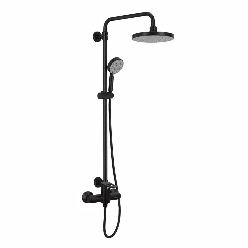 Columna de Ducha Venti + Ducha Verona Negro Mate
