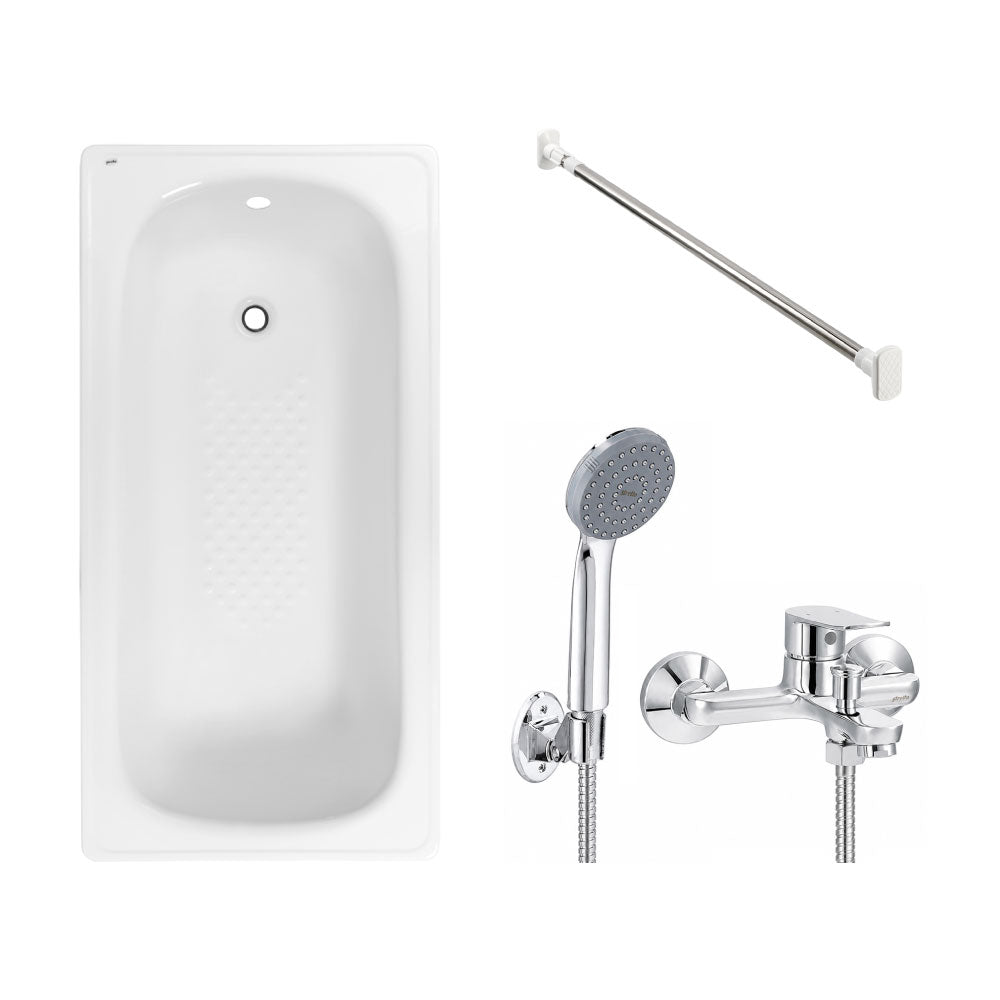 Pack Baño Almazán | Tina + Grifería  + Barra Cortina