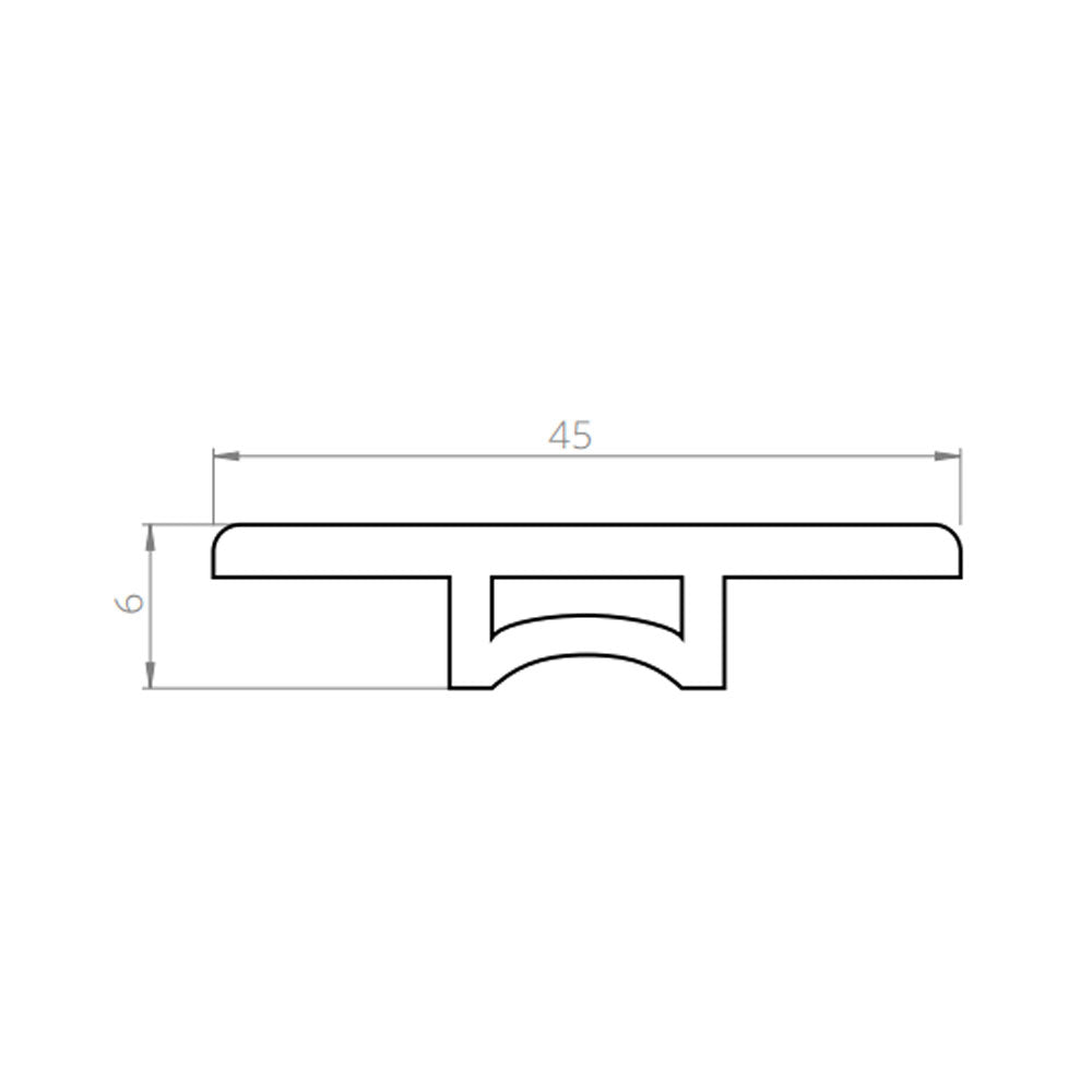 Transicion Nórdico Caramelo 2400x45x6mm