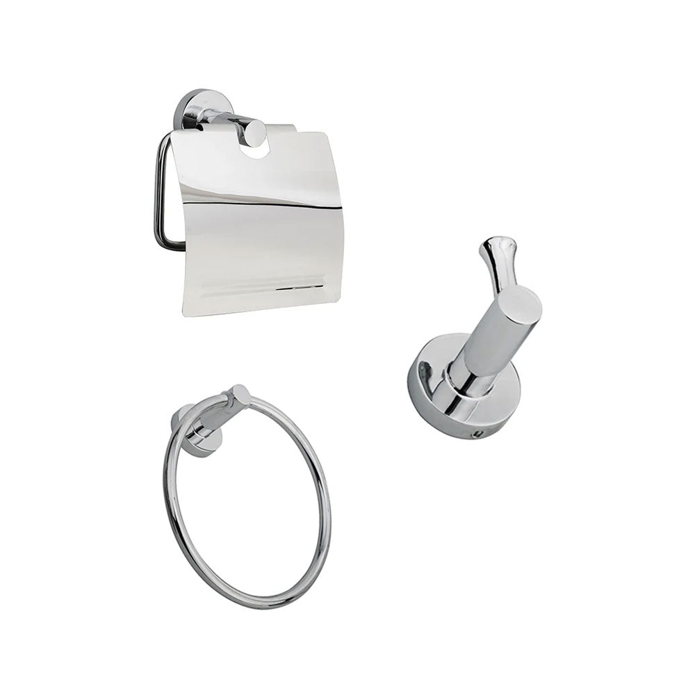 Kit Accesorios 3 Piezas York Cromo