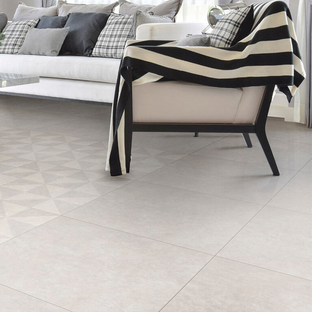 Porcelanato - Cement Grigio Pure Mate 61x61 Rectificado