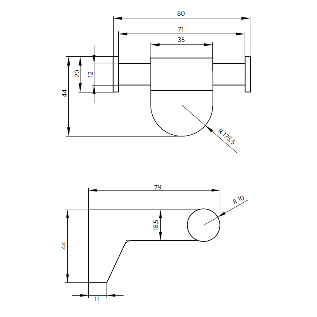 Percha Doble Toalla Dessin