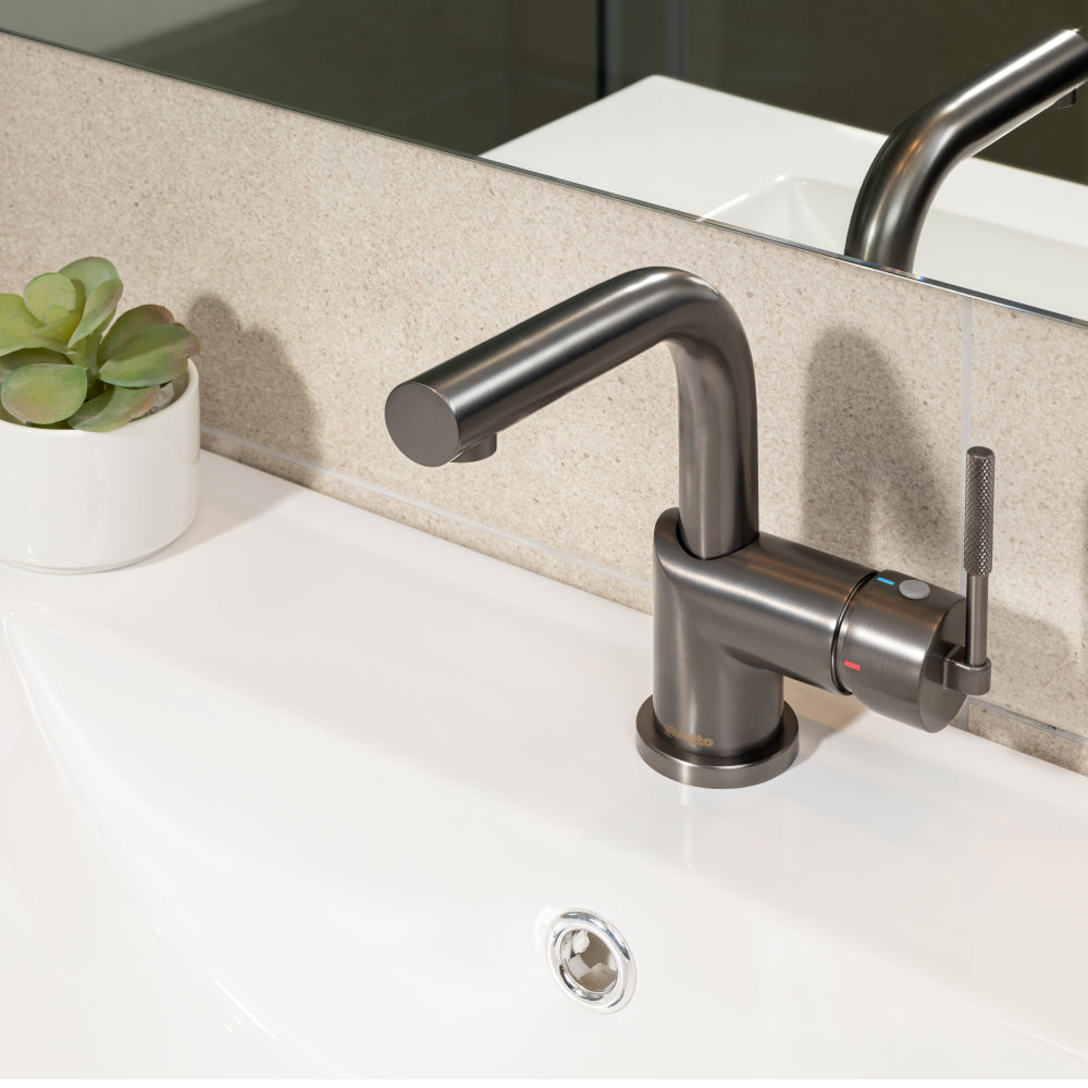 Monomando Lavamanos Amalfi Grafito Austral