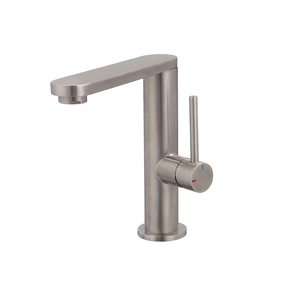 Monomando Lavamanos Veroli Inox Satinado