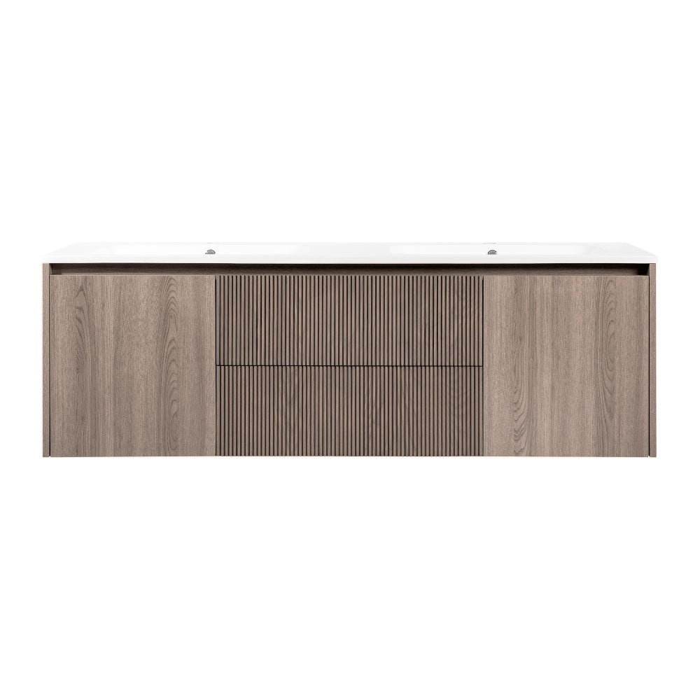 Mueble Vanitorio Sophie Texturado Lenga Texturado + Cubierta 120x46x50 cm